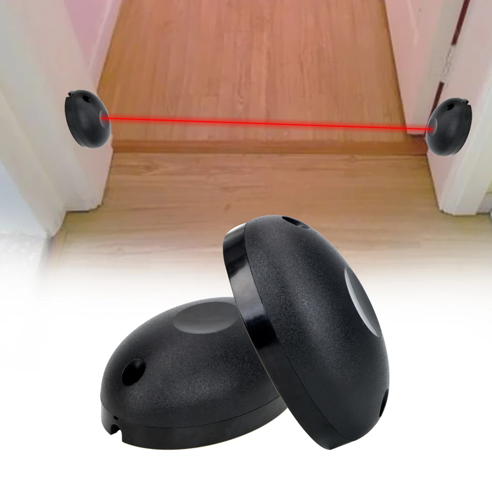 External Positioning Alarm Detector Against Hacking System Single Beam Infrared Radiation Sensor Barrier for Gates Doors Windows