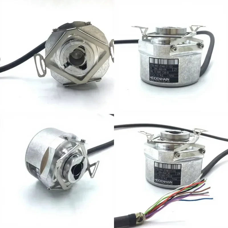 

Brand New Heidenhain Industrial Encoder Rotary ERN 420 Stainless Steel Stepper Motor 2048 01-03 ID 385420-06 for