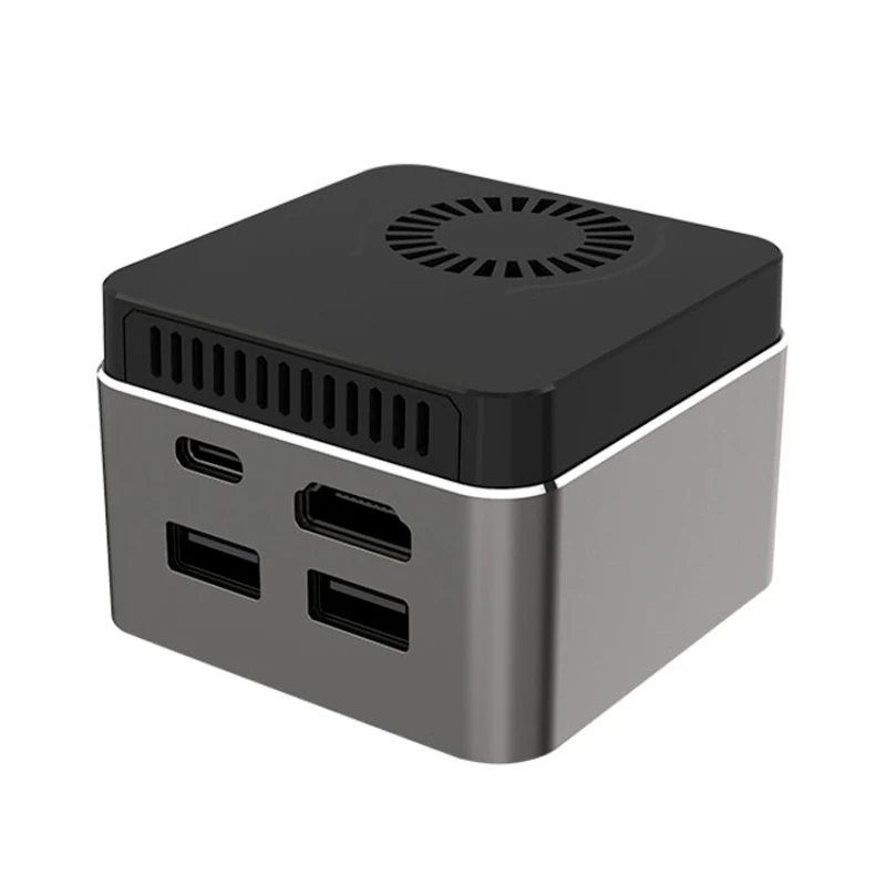 Pocket Desktop Computer 8GB J4125 Msata 256GB 512GB DDR4 4K Entertainment TV Box Palm-sized Mini PC Gamer