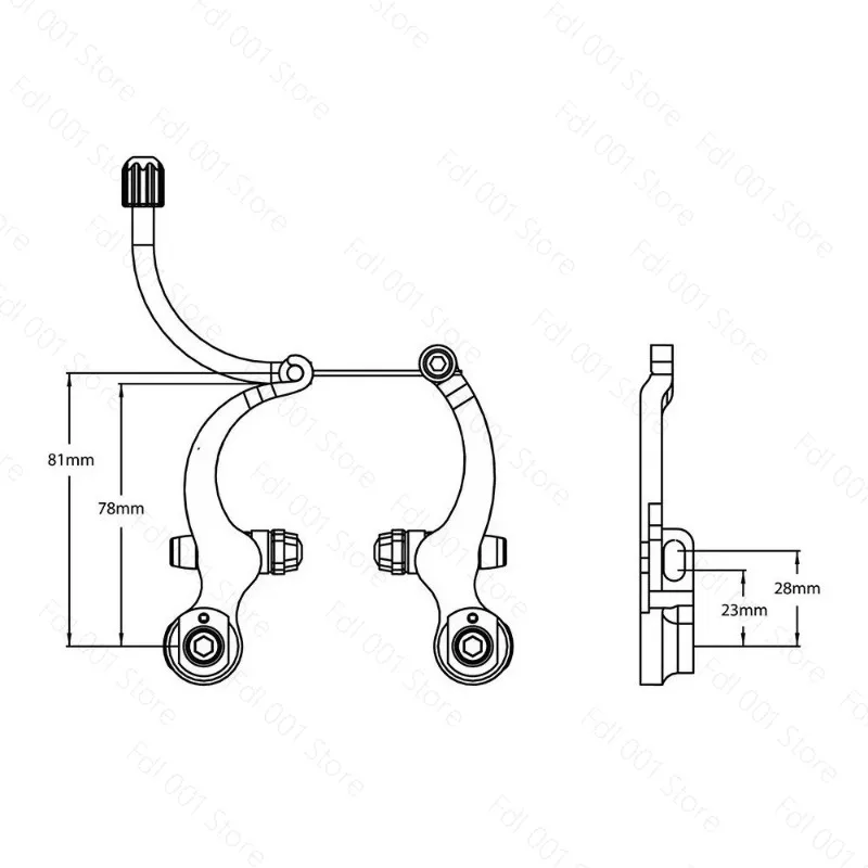 for Avid Shorty Ultimate Rear+Front Cantilever Brakes