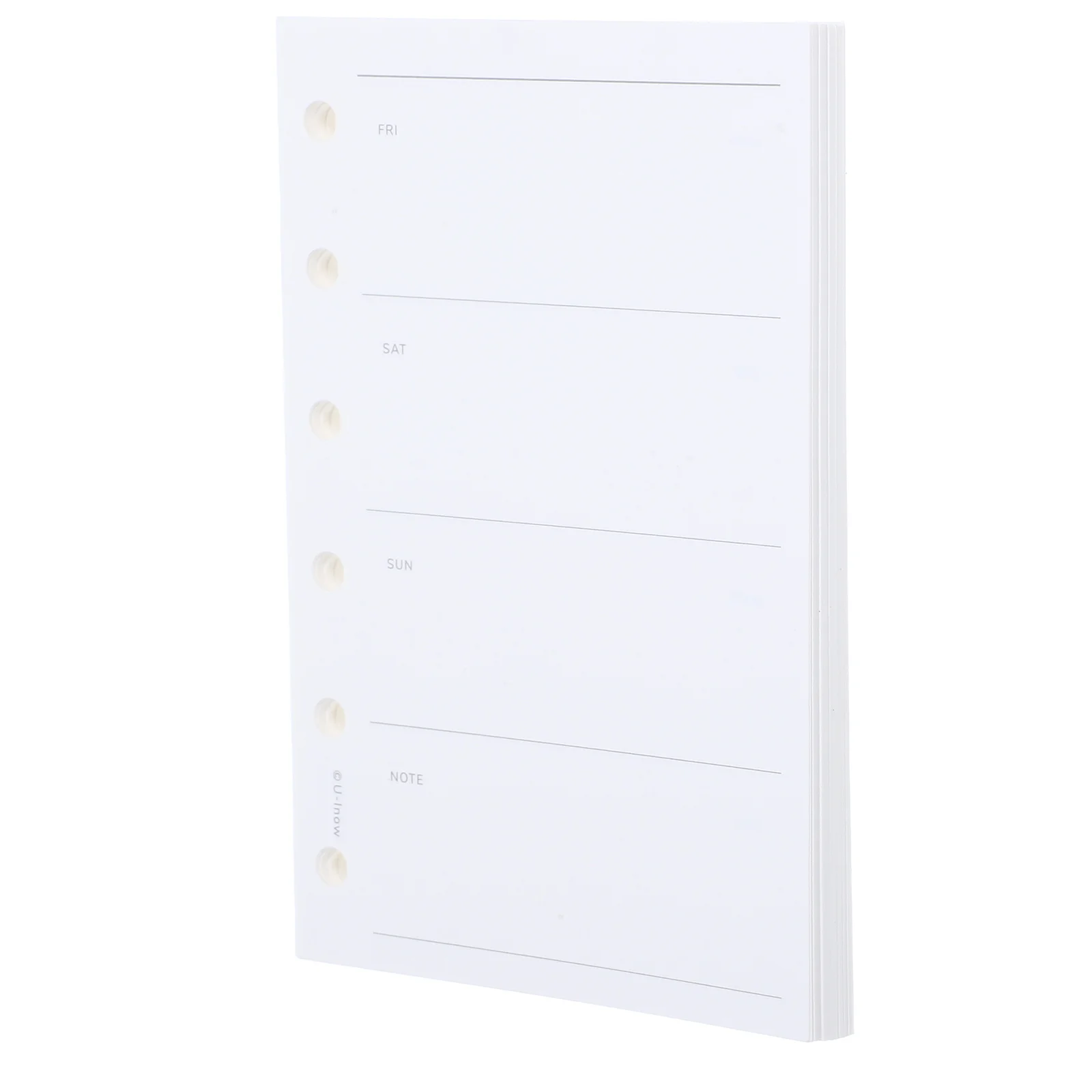 1 كتاب إعادة تعبئة الورق المبطن الفارغ للمجلدات 6-حلقة صفائح حشو مسطرة صغيرة دفتر فضفاض ميزانية الكتابة السلسة