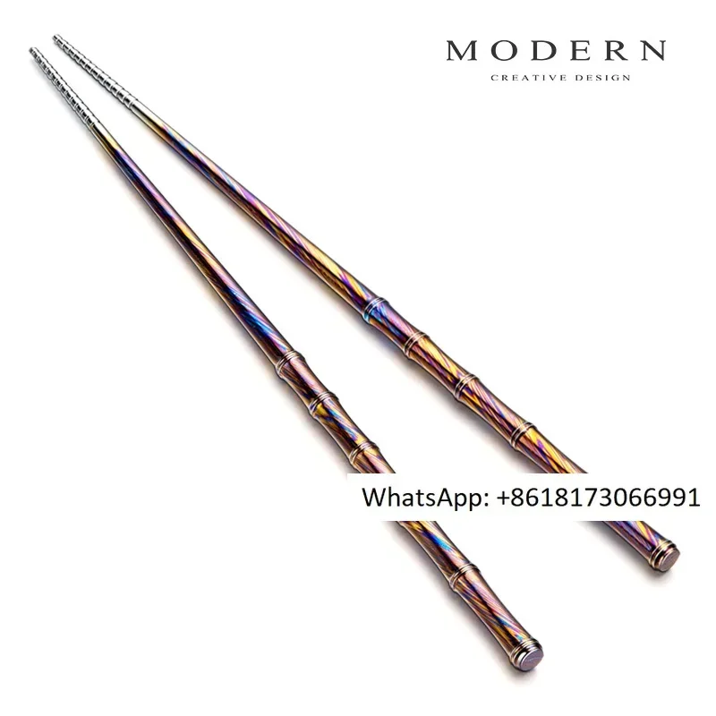 Chopsticks, precious metal, light luxury household high-end tableware, housewarming and wedding gifts