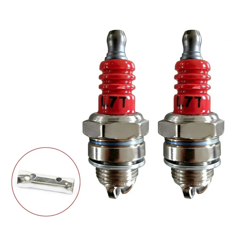 1-10PCS High-Performance Spark Plug L7T 3-sided Pole for Gasoline Chainsaw and Brush Cutter Garden Power Tool Accessories