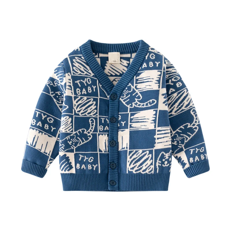 

3-7T New Arrival Open Sweaters Christmas Boys Girls Sweaters Trees Winter Autumn Streetwear Fashion Boys Sweaters