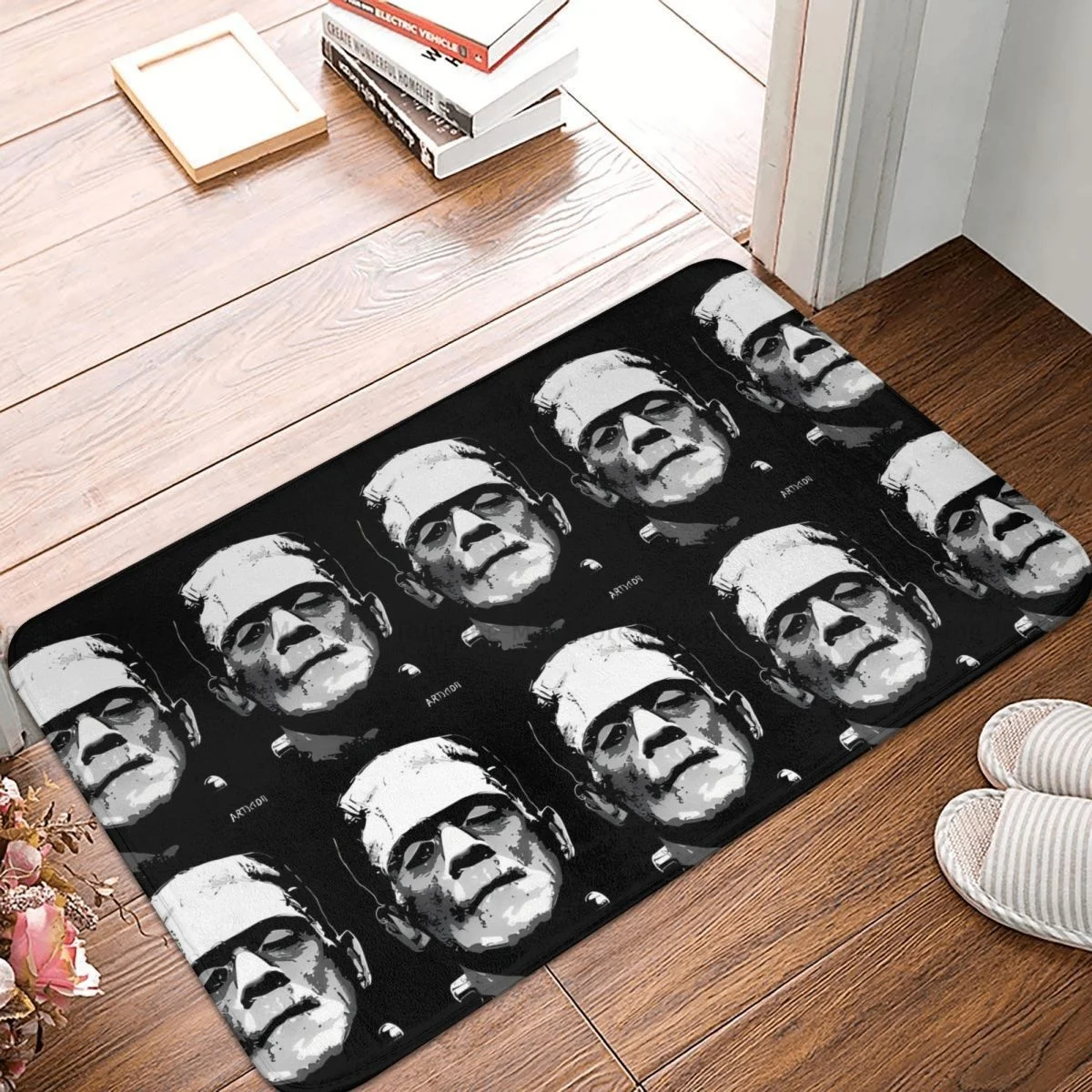 Frankenstein Horror Film Anti-Slip Doormat Living Room Mat Classic Hallway Carpet Welcome Rug Bedroom Decorative