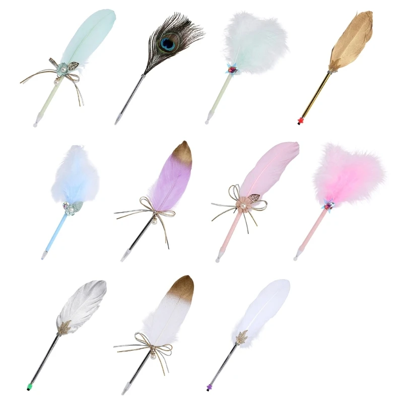K9FC Multipurpose Feathered Signing Pen for Student Adult Daily Writing Note Taking