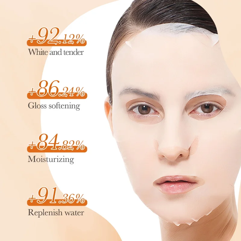 BIOAQUA Vitamin C Whitening Facial Masks Moisturizing Anti-Aging Anti Wrinkles Hydrating Face Mask Facial Skin Care Products view 3