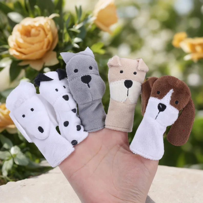 Animal Finger Puppets Soothing Dolls Toy Stuffed Toys for Children above 3 Years Old M Dolls Soft Plu Finger Toys