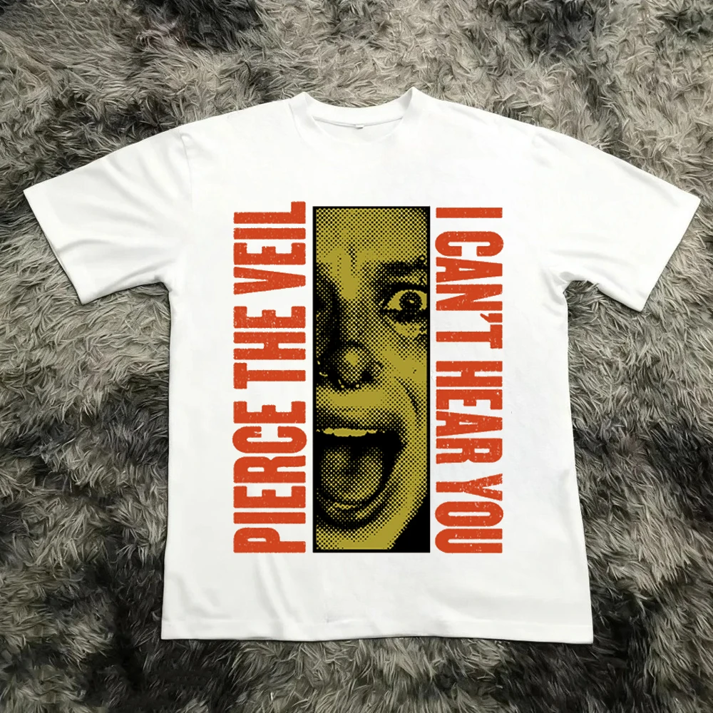 Pierce The Veil Vintage T-Shirt Rock Concert Merch Vintage Graphic Tee Alternative Metal Music Apparel Unisex Fan Gift Tee Tops