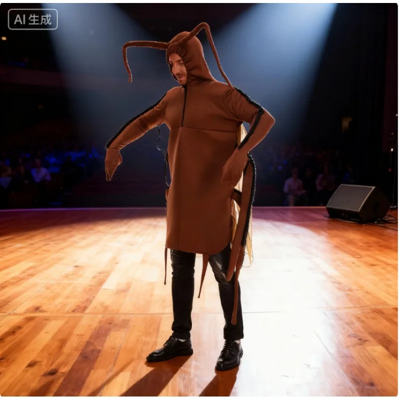 Kostiumy Akcesoria Animowany Karaluch Zestaw - Świecące w Ciemności Oczy i Krępe Nogi do Interaktywnych Żartów na Imprezy