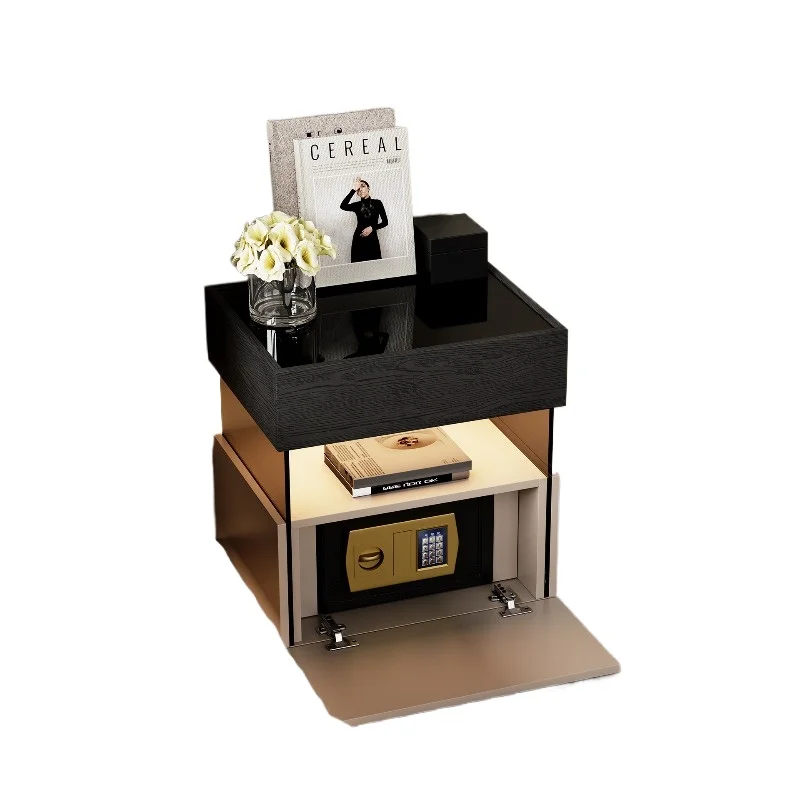 

Итальянская минималистичная прикроватная тумбочка, сейф, встроенная с кодовым замком, шкафчик, подвесная прикроватная тумбочка.