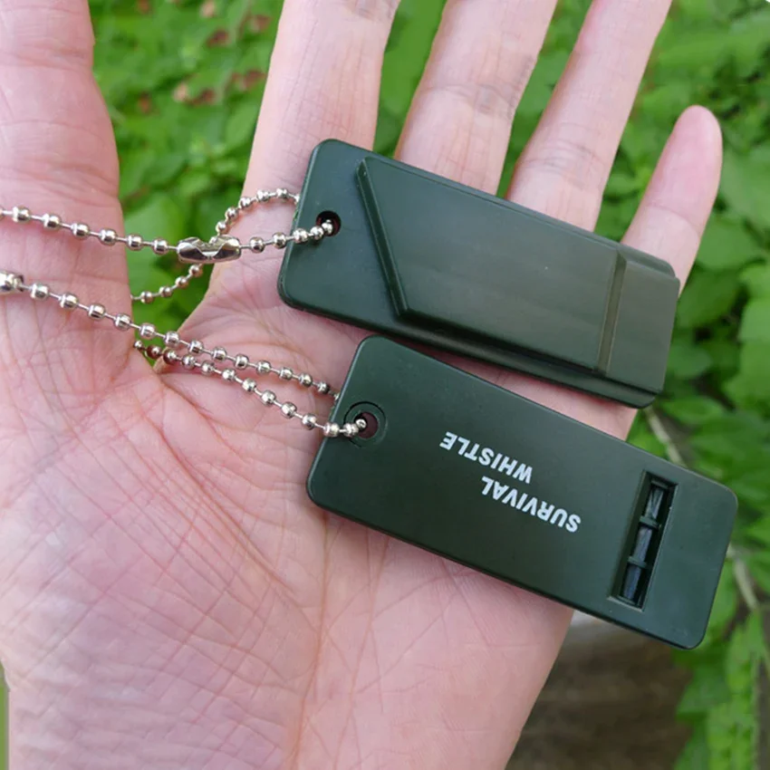 1pc emergent rescue survive signal sound whistle for outdoor camp hike first aid, soccer baseball sport coach referee whistle