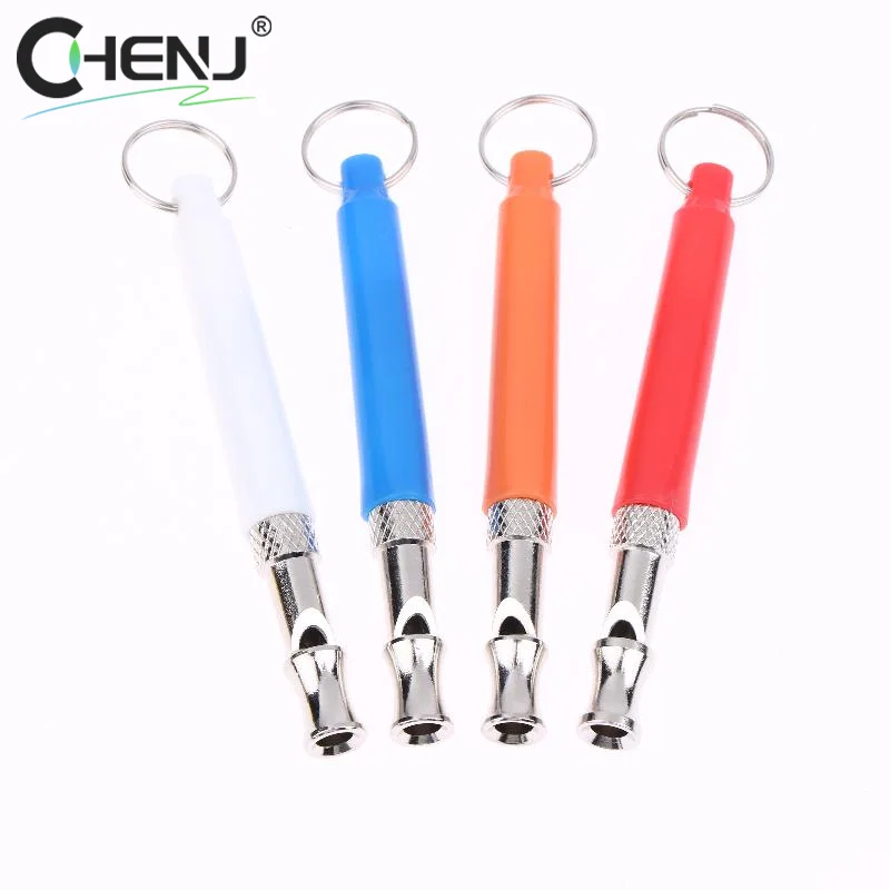 1pcs Pets Discipline Supplies Adjustable Dogs Training Whistle With Rope Stop Barking Ultrasonic Sound Flute Silent Control Tool