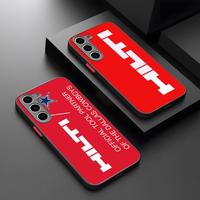 HIlTI Phone Case Matte Transparent For Samsung S25Plus S21fe S22 FE S23 Ultra S24 Plus S25 Luxury Back Cover