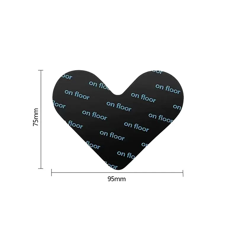 ♥ وسادات قابض غير قابلة للانزلاق على شكل قلب - ملصقات ذاتية اللصق مضادة للانزلاق للسجاد والسجاد والأثاث لمنع الانزلاق
