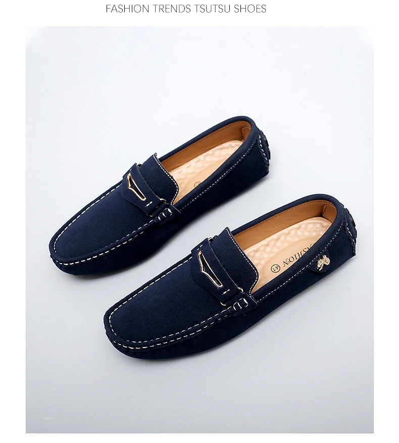 48 Extra-Large Size Matte Couple's Style Halloween Gift 2025 Autumn New Loafers British Style Slip-On Men's Driving Shoes Lightweight Non-Slip Casual Leather Shoes