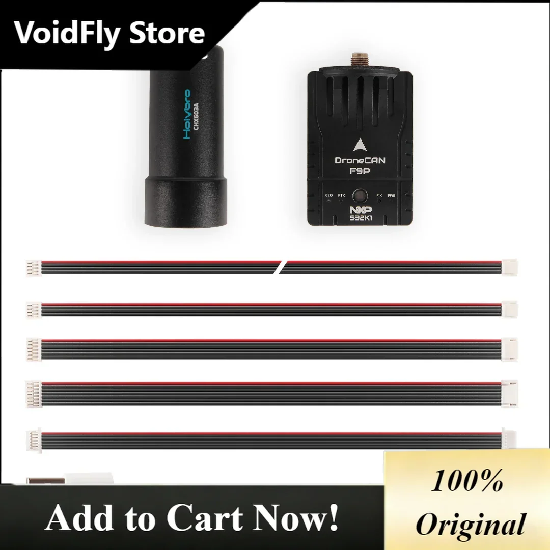 VoidFly Holybro CAN H-RTK F9P Helical (Based on NXP S32K1) high-precision GNSS For RC Model