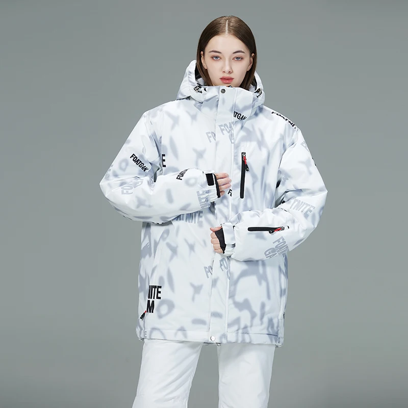 -30، جبل الثلج، ملابس بدلة ثلج للرجال والنساء، زي شتوي مقاوم للماء، ملابس التزلج على الجليد، أطقم بدلات التزلج سترات + بنطلون