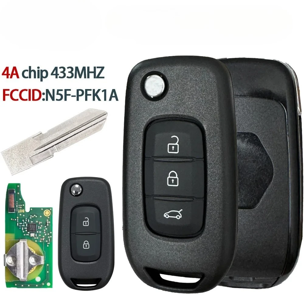 

N5F-PFK1A Original PCB For Renault Logan Duster Sandero Oroch 433Mhz 4A Chip Remote Control Car Key IC:3248A-RFK1A