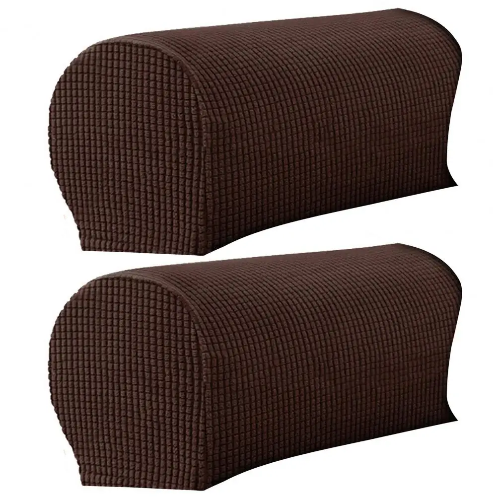 2Pcs Helpful Chair Arm Covers Washable Universal Flexible Soft to Touch Armrest Slipcover