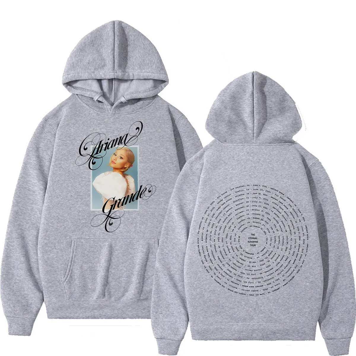 Ariana Grande The Eternal Sunshine Tour 2026 Graphic Hoodie Unisex Men Women Sweatshirt Vintage Pullover Autumn‑Winter Fans Gift