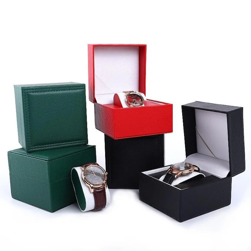 Watch Box PU Leather Storage Boxes Wristwatch Display Holder Organizer Jewelry Bracelet Gift Case With Pillow Caja De Reloj