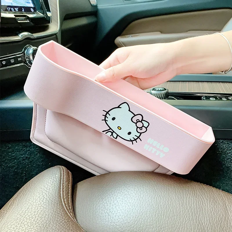 Sanrio Auto Seat Clip Organizer Hello Kittys Accessoires Kawaii Schattige Decoratie Benodigdheden Auto Naad Opbergdoos Speelgoed Voor Meisjes Cadeau