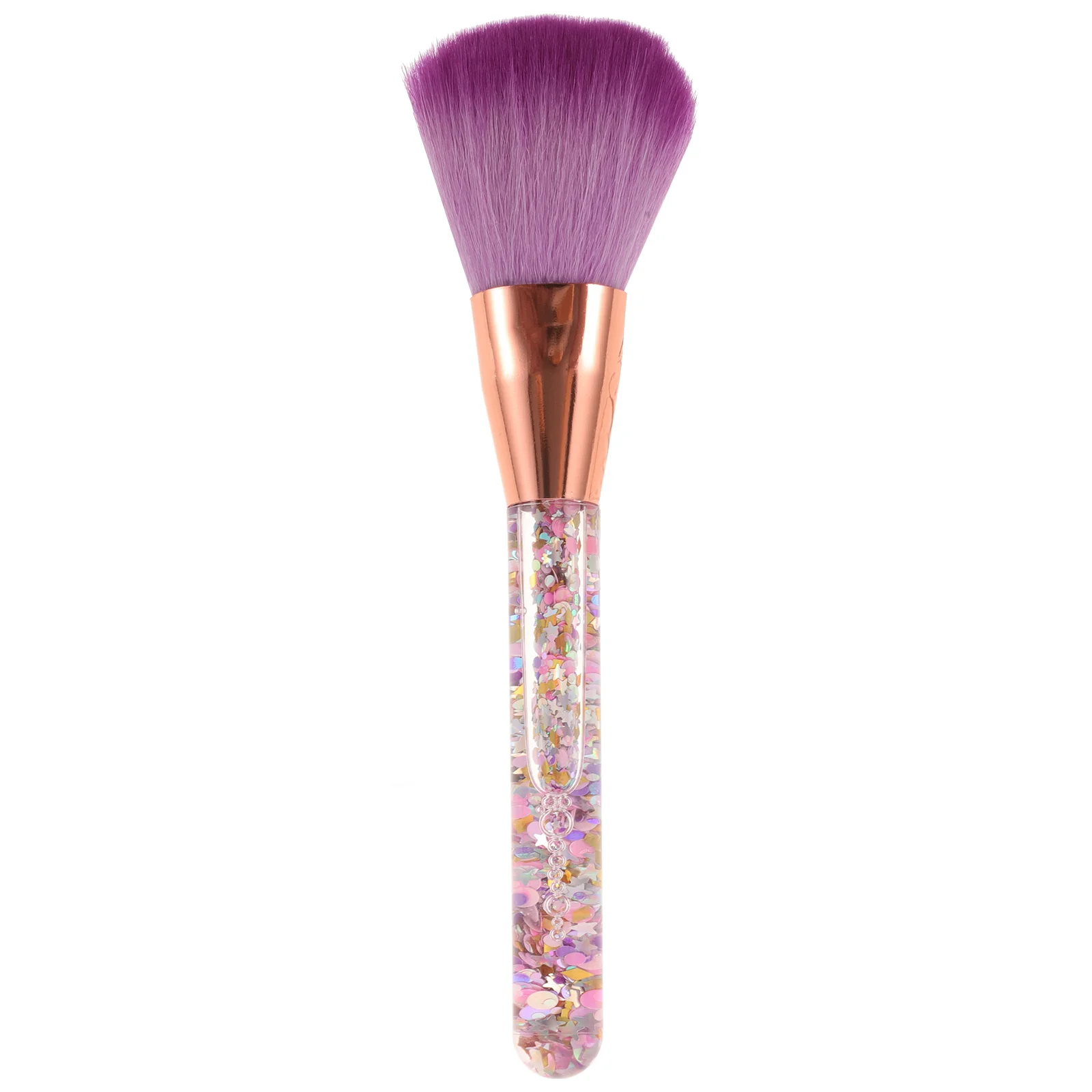 Makeup Foundation Powder Brush Cosmetics Brush Portable Makeup Tool Multipurpose Brush Glitter Handle Nail Brush For Women