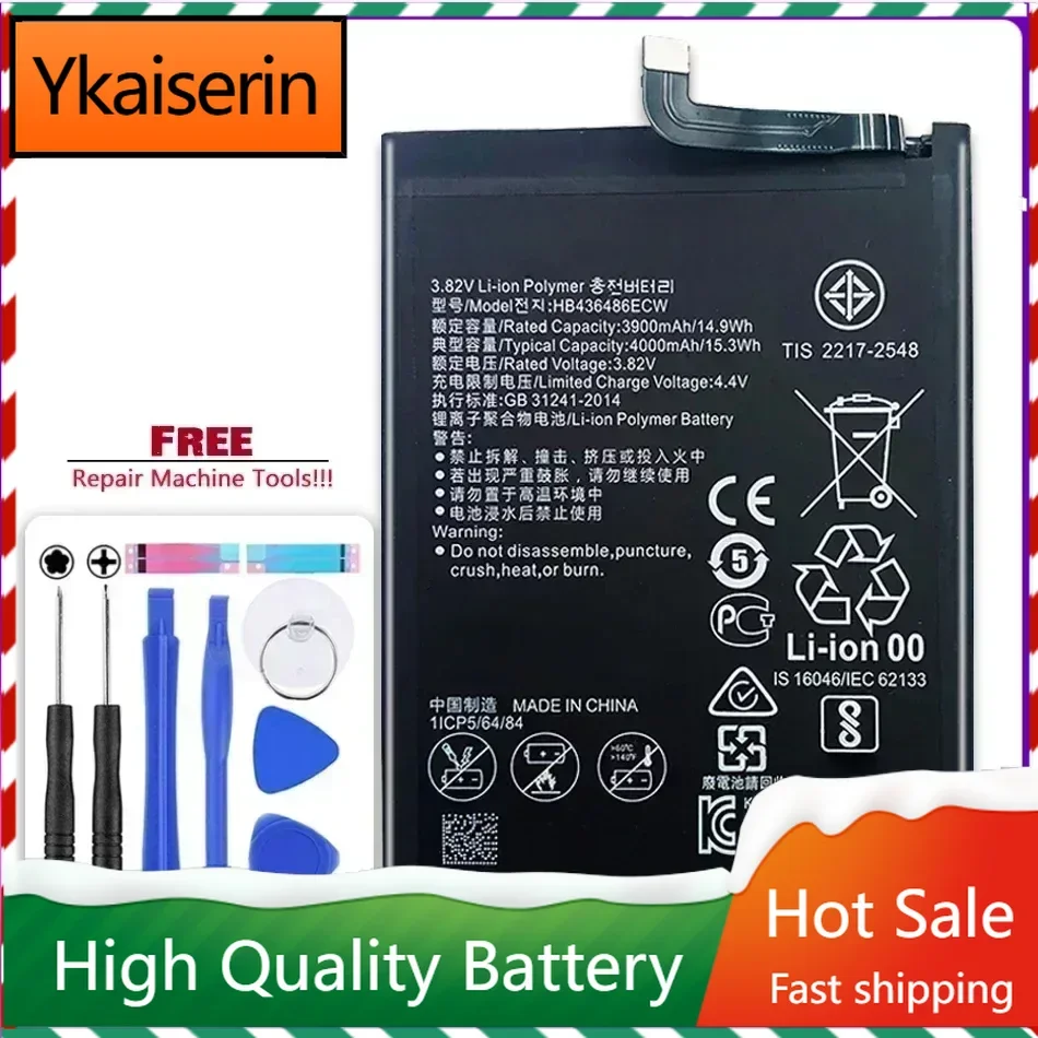 HB436486ECW Battery For Huawei Mate 20 10 10Pro/P20 Pro ALP-L09  L29 BLA-L09 / for Honor View 20 V20 PCT-L29  PCT L29