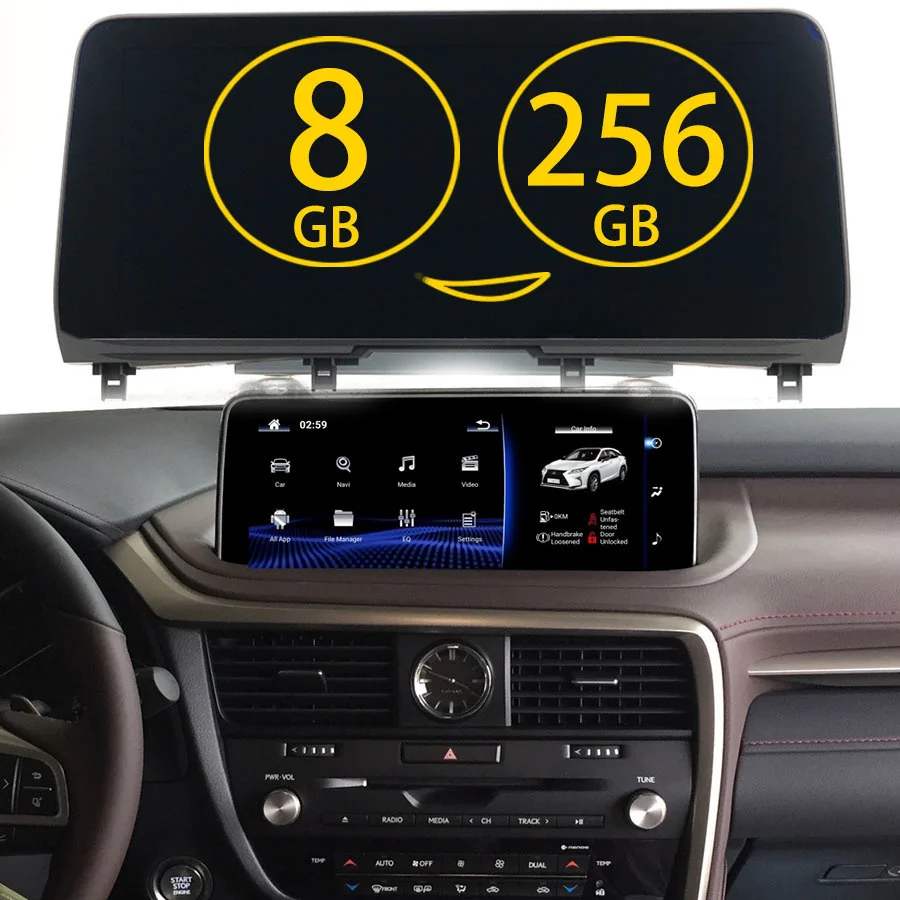 

For Lexus RX 450H 200t 350 300 RX200t Rx450h RX350 RX300 12.3" Android 12 Car Multimedia Video Player Radio GPS Navigation 128GB