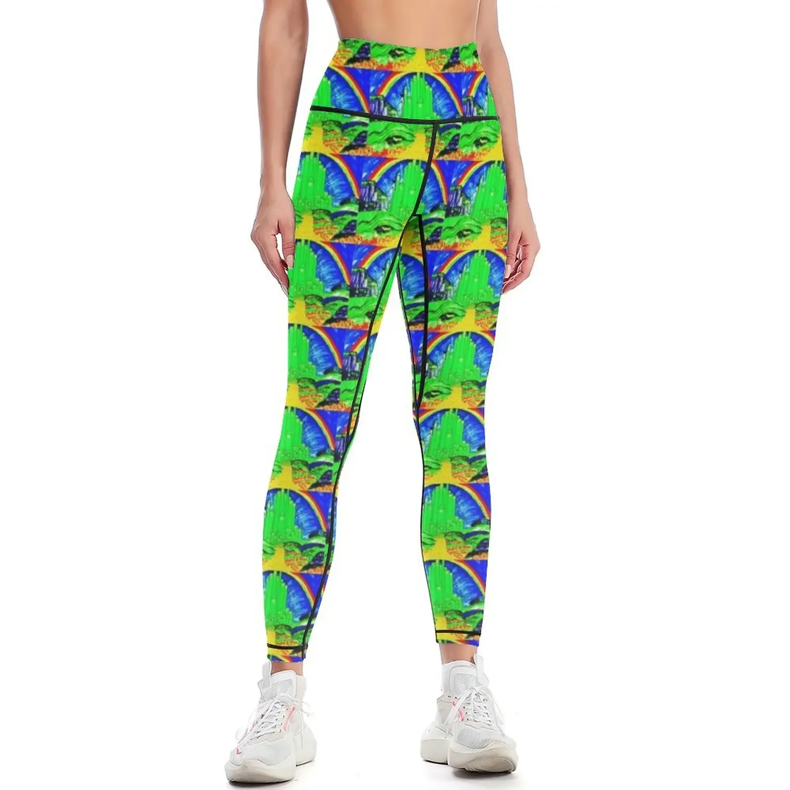 

The Emerald City Leggings flared sporty woman push up legging gym Women's sports Womens Leggings