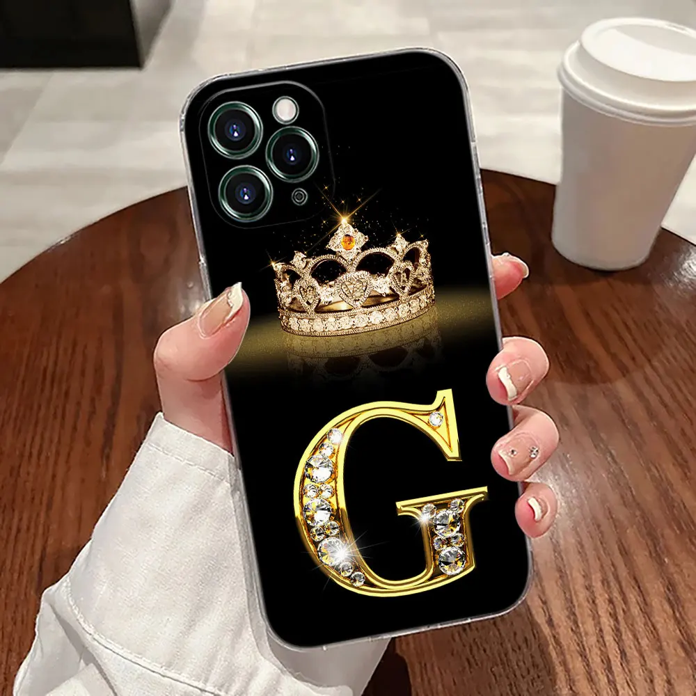 حافظة شفافة أولي G F V H D P C B لهاتف أبل آيفون 17 16 15 14 13 12 11 Pro Max 16 Plus 16E 17Air 17Pro #6