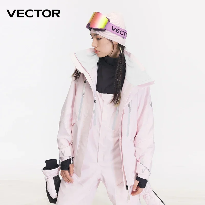 VECTOR Ski Wear Women Man Hooded Sweater Trend  Wear Thickened Warmth and Waterproof  Equipment Ski Suit Women  Snowboard