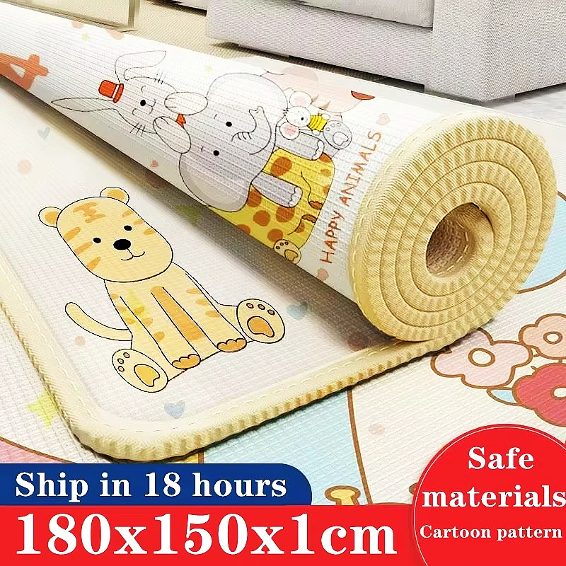 

1CM Thick Non-toxic EPE Baby Activity Gym Baby Crawling Play Mats Carpet Baby Game Mat for Children's Safety Rug Folding Sending