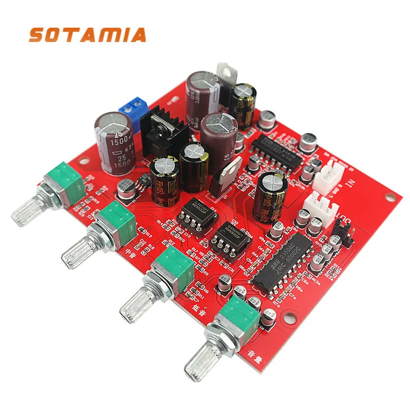 SOTAMIA TA7668 Magnetic Head Tape Drive Deck Preamplifier JRC2150BBE Treble Mid Bass Sound Processing NE5532 Tone Volume Control