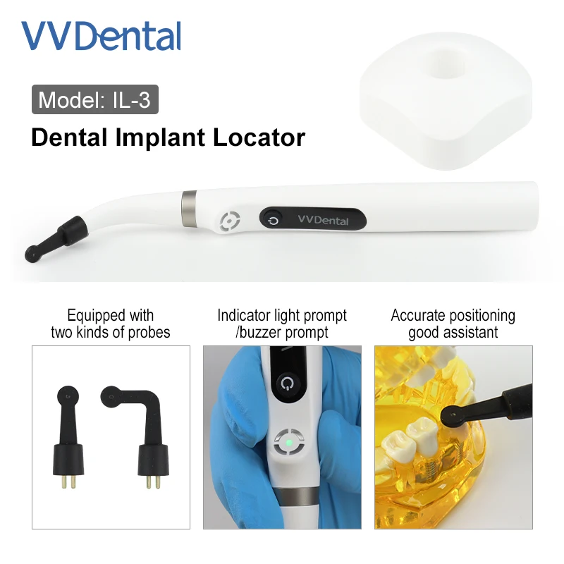 VvDental Implant Locator 360° Rotatable Sensor Localization Detector Cross Scanning Spot Screwdriver Dental Implant Position