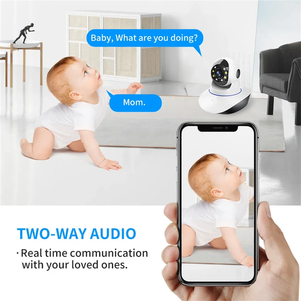 5MP IP Camera Smart Home Indoor WiFi Wireless Surveillance Audio Cam CCTV 2.4G Automatic Tracking Security Baby Monitor