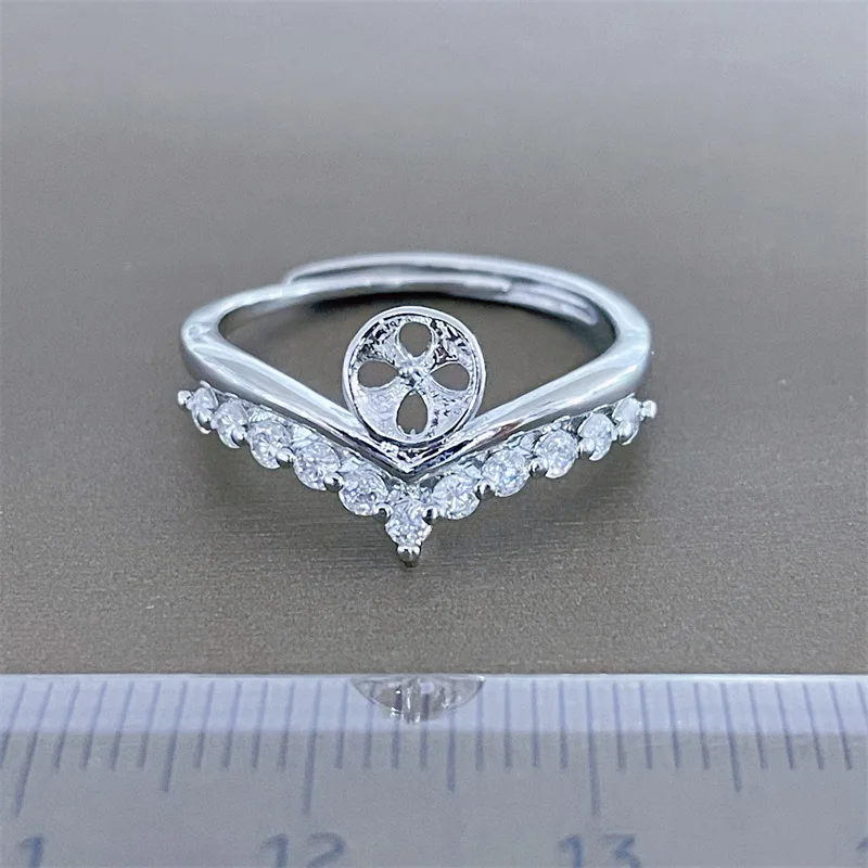 round AAAAA++++ 9-10mm 10-11mm11-12mm Genuine Natural South Sea Golden S925 Sterling Silver Luxury Pearl Ring Holder Opening