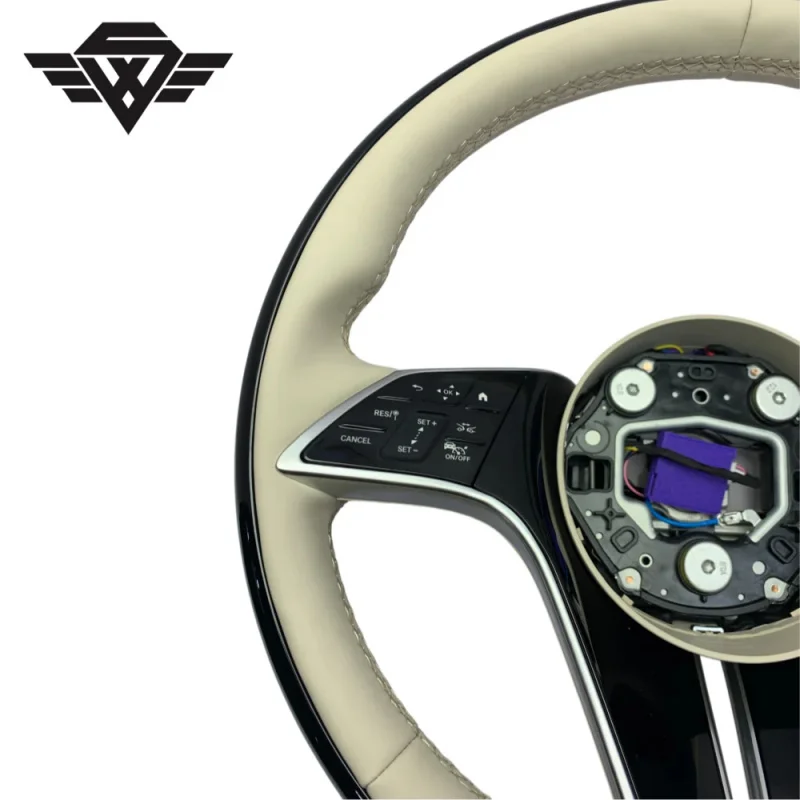 High End Luxury Double Peach Wood Car Steering Wheel Custom for Mercedes Benz E Class W205 W246 223Y S205 GLE Custom Manufacture