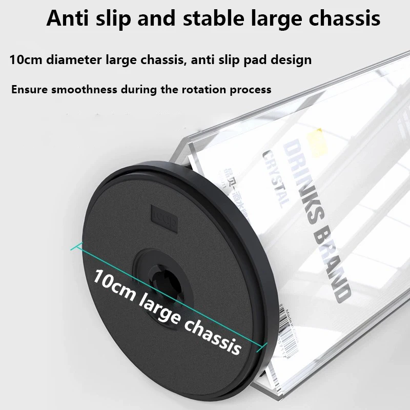 Acrylic Sign Holder Tabletop Restaurant Menu Holder Price Tag Display Stand Desktop Display Board Rotatable Sign Holder