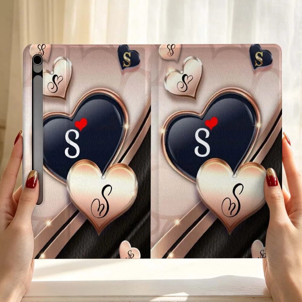 Cartoon Heart Music Note Symbol Soft For Samsung Galaxy Tab S11 S10 S9 S8 S7 S6 A9 A8 A11 Lite FE Plus Pen Tray Tablet Case