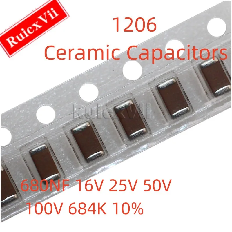 (50Pcs) 1206 680NF …