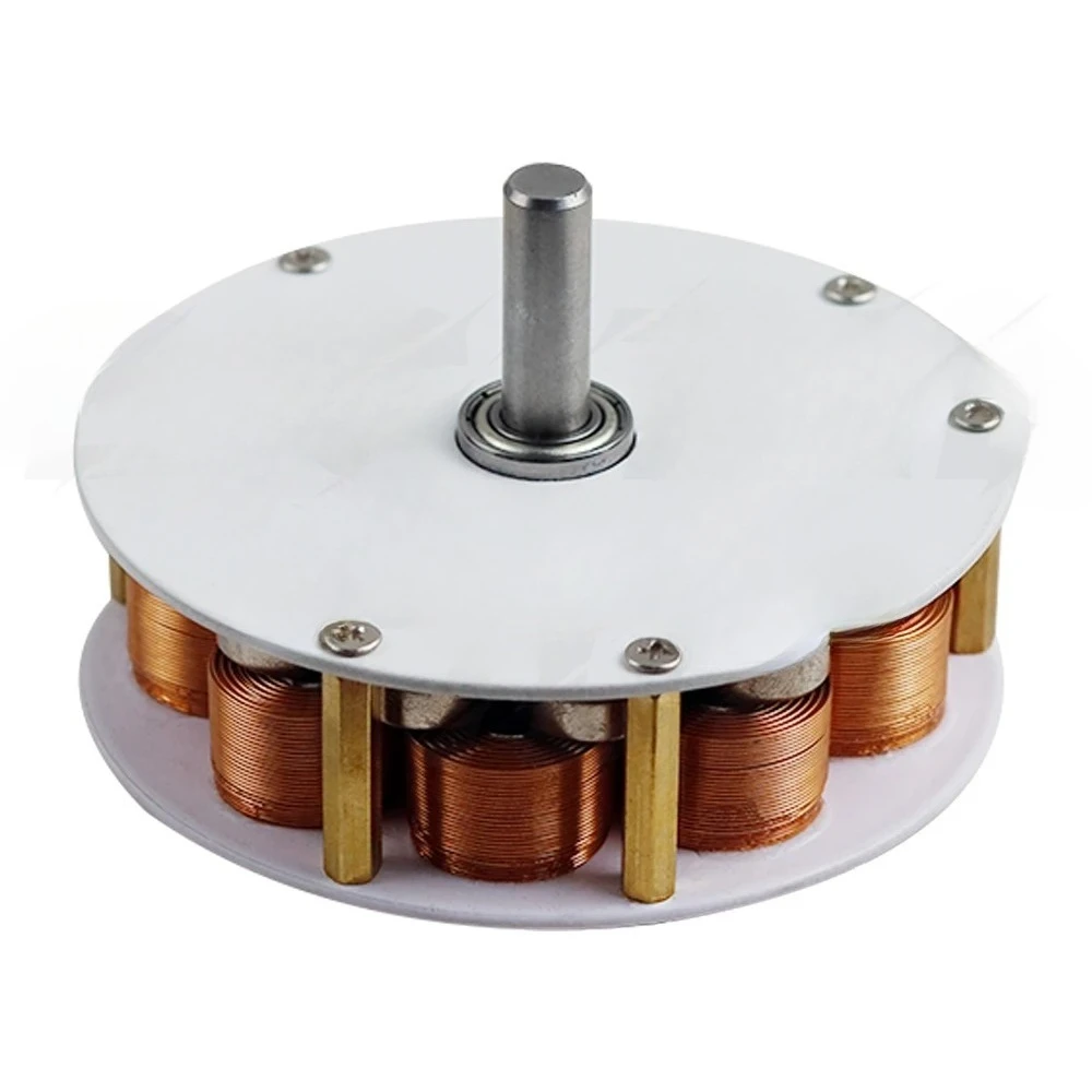 for 50w Mini Disc Iron Core Generator Strong Magnetic Low Speed Multi-pole Three-phase AC Generator 100-650RPM