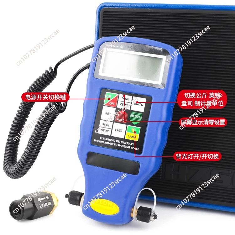 

Weighing Tool High Precision Portable Refrigerant Freon Liquid Scale RCS-7040 Filling Electronic