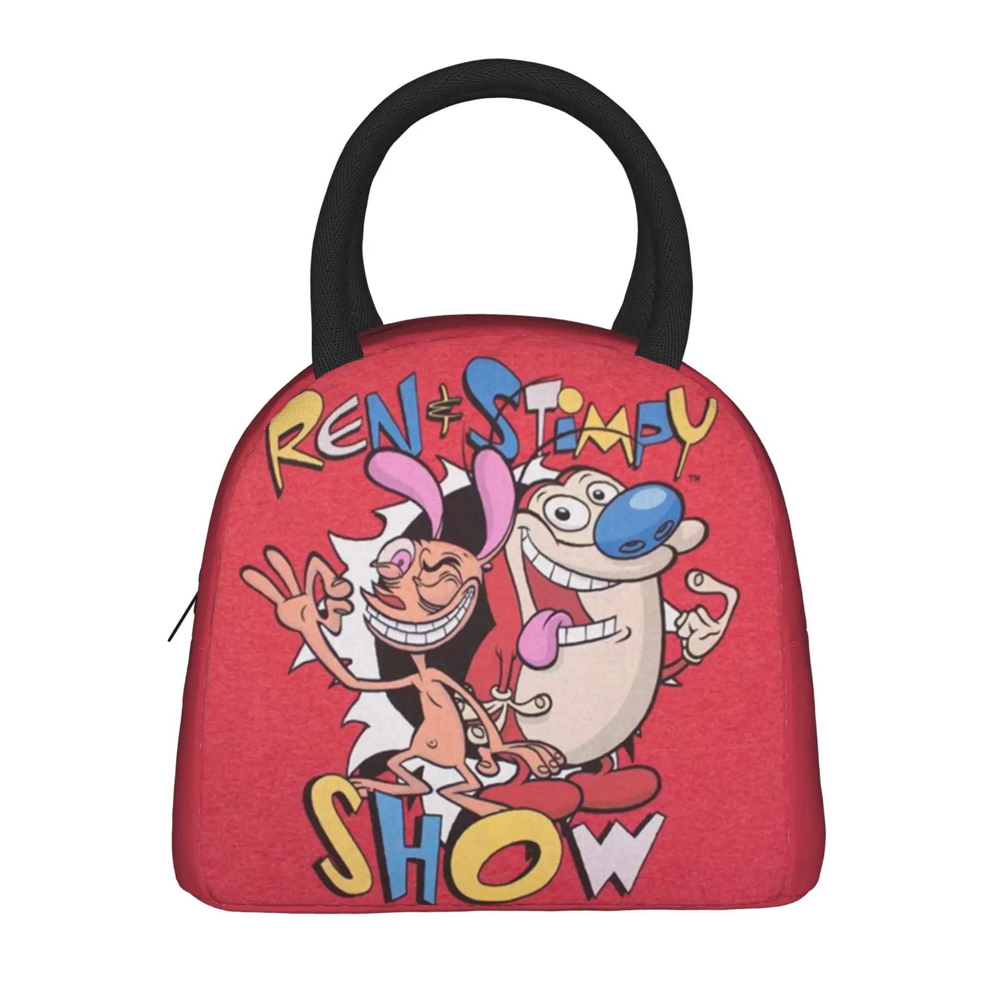 Insulated Lunch Tote Bag  Duo Rucksack Ren & Stimpy  Accessories  Lunch Food Box Causal Cooler Thermal Bento Box For Work