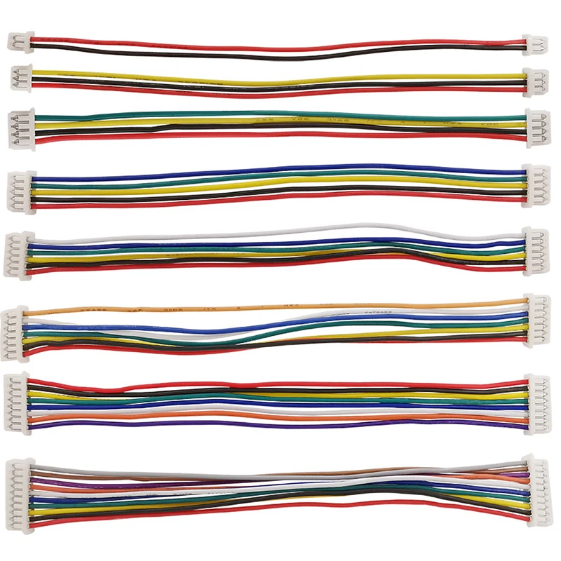 10pcs ZH 1.5mm 2/3/4/5/6/7/8/9/10/11/12Pin Electronic Wire 60/200/500mm Terminal Crimp 28AWG JST Connector Wire to Board Cable