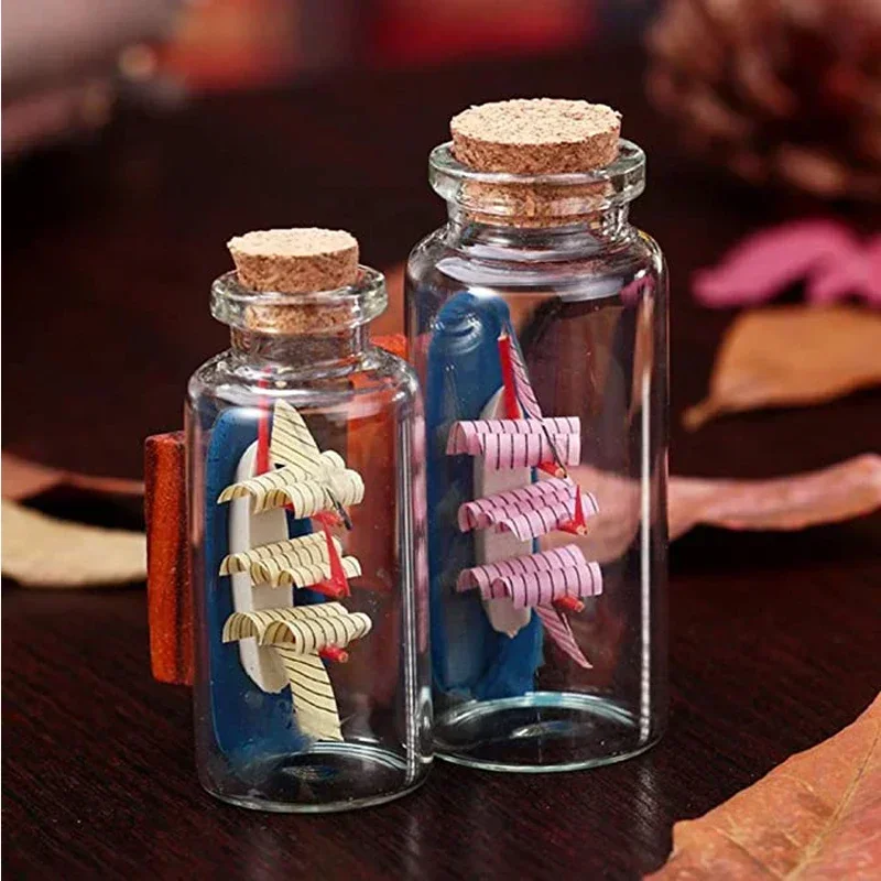 

30Pcs 5ml-30ml Mini Clear Glass Bottles w/ Cork Stoppers Drifting Bottles Wishing Vial For DIY Arts Wedding Party Decoration