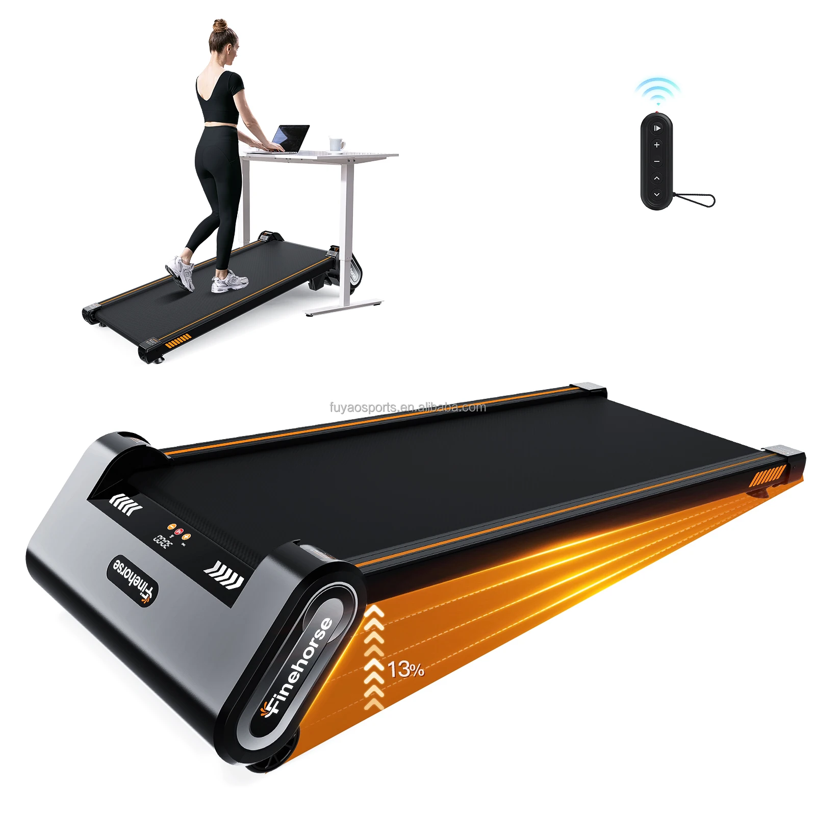 EU Auto Incline 13% Treadmill Factory New Designed Desk Walking Pad for Home Cheap OEM ODM Electric
