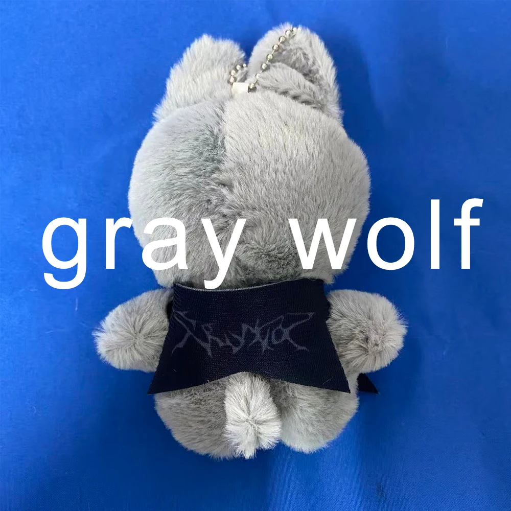 %10cm Animal Bear Foxes Wandering Plush Toy Keychain Soft Pillow Kawaii Room Bag Clothes Decoration Collection Model Friend Gift