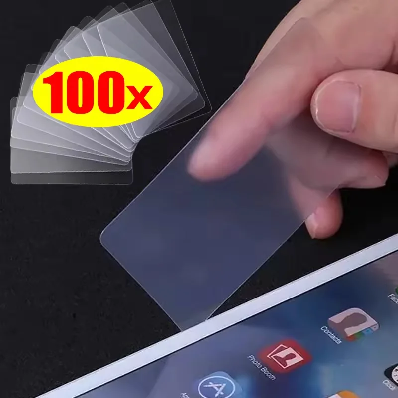 1-100Pcs Phone Screen Pry Tools Kit Matte Clear Mobile Phone LCD Screen Opening Cards Repair Disassembly Cellphone Prying Tool